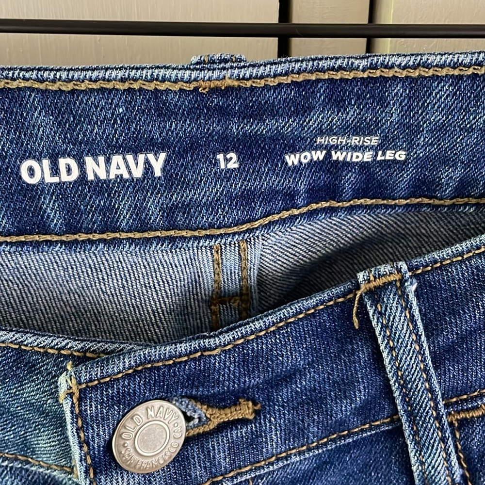 Old Navy High-Rise Wide Leg Jeans 12 - Picture 7 of 7